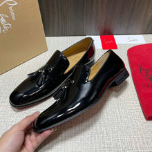 Load image into Gallery viewer, Christian Louboutin’s patent leather men shoes
