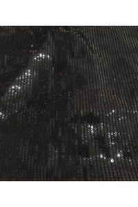 Sequins Long Dressy Solid Shirt