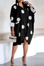 Load image into Gallery viewer, Midi Dress Long Sleeve Button Front
