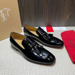 Christian Louboutin’s patent leather men shoes