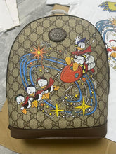 Load image into Gallery viewer, Gucci Donald Duck Book Bag and Hat set
