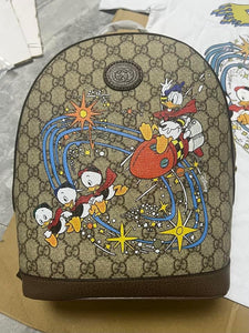 Gucci Donald Duck Book Bag and Hat set