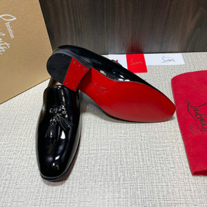 Christian Louboutin’s patent leather men shoes