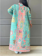 Load image into Gallery viewer, Print Pleat Cardigan Coat
