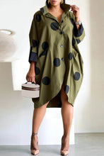 Load image into Gallery viewer, Midi Dress Long Sleeve Button Front
