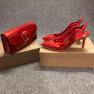 Christian Louboutins w/ matching purse