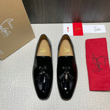 Load image into Gallery viewer, Christian Louboutin’s patent leather men shoes
