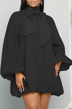 Load image into Gallery viewer, Features :SEXY MIDI DRESS , LONG SLEEVE BOW TIE, PLEATED
Material: POLYESTER
Color: Colors May Vary Slightly Depending On The Resolution Of The Display And The Light Used To Shoot It
* Please Note That These Measurements Are Approximate And The Fit May Va
