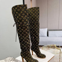 Load image into Gallery viewer, Thigh High Gucci/ Louis Vuitton Boots
