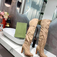 Load image into Gallery viewer, Thigh High Gucci/ Louis Vuitton Boots
