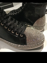Load image into Gallery viewer, Rhinestones High top Men sneakers
