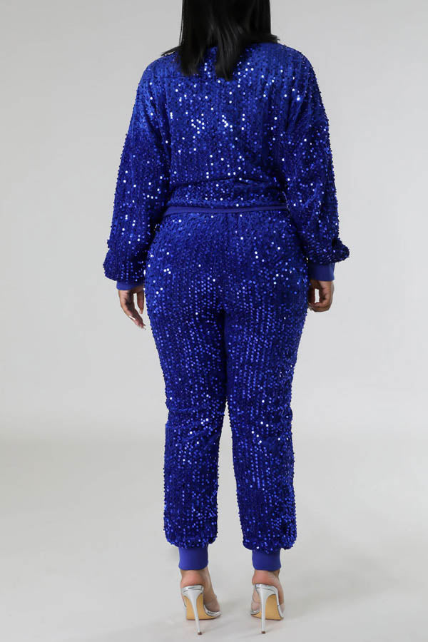 SEXY SOLID SET LONG PANT SLEEVE