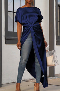 MAXI DRESSES LONG SLEEVE ROUND NECK