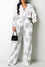 Load image into Gallery viewer, E SHOW multi set long sleeve long wide leg
