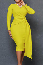 Load image into Gallery viewer, ONE PIECE DRESSES LONG SLEEVE SOLID
