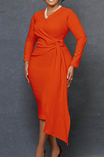 Load image into Gallery viewer, ONE PIECE DRESSES LONG SLEEVE SOLID
