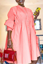 Load image into Gallery viewer, E SHOW SOLID DRESSES LONG SLEEVE
