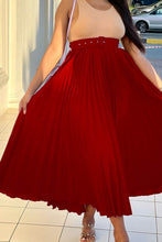 Load image into Gallery viewer, Pleated Solid Color Skirt
