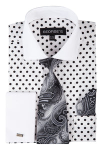 Poka-Dot Dress Shirt