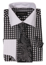 Load image into Gallery viewer, Checkered shirt with tie
