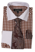 Load image into Gallery viewer, Checkered shirt with tie
