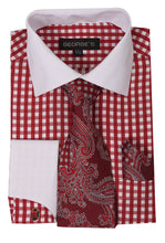 Load image into Gallery viewer, Checkered shirt with tie
