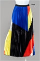 Load image into Gallery viewer, Capriana Couture RA022 Pleated Colorblock Skirt
