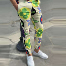 Load image into Gallery viewer, Spring Pattern Circle Printing Pants Business Men Casual Buttoned Design Suit Pants Autumn Pocket Man Leggings Trousers
