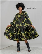 Karachic 7580 Authentic African Print Tunic Maxi Dress