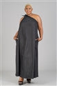 Karen T Design 91200 Denim One-Shoulder Maxi Dress
