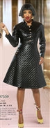 Love the Queen 17339 Quilt Leatherette Dress