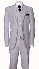 Load image into Gallery viewer, 3pc seersucker suit with vest.
