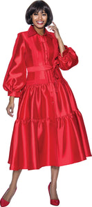 Terramina Belted Tiered Skirt Dress