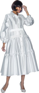 Terramina Belted Tiered Skirt Dress