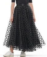 Why Dress S210003 Print Overlay PlusSize Skirt
