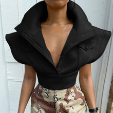 Load image into Gallery viewer, Puff Shoulder Sleeveless Top

