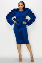 Load image into Gallery viewer, Ruffle MIDI Dress
