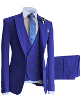 Load image into Gallery viewer, Men&#39;s Suit 3 Pieces Slim Fit Formal Prom Tuxedos Jacket for Groomsmen(Blazer+Vest+Pant)
