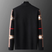 Load image into Gallery viewer, European Designer Autumn Winter luxury men&#39;s High-end classic Plaid knitted cardigan sweater casual Jacket Fashion Brand
