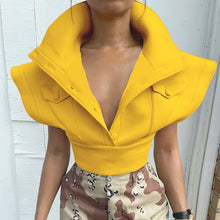 Load image into Gallery viewer, Puff Shoulder Sleeveless Top
