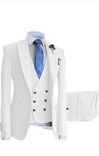 Load image into Gallery viewer, Men&#39;s Suit 3 Pieces Slim Fit Formal Prom Tuxedos Jacket for Groomsmen(Blazer+Vest+Pant)
