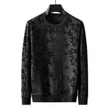 Load image into Gallery viewer, DYXUE Brand 2022 spring autumn new European personalized jacquard flocking sweater men&#39;s trend Pullover bottomed long sleeve
