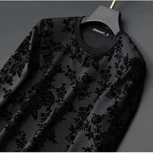 Load image into Gallery viewer, DYXUE Brand 2022 spring autumn new European personalized jacquard flocking sweater men&#39;s trend Pullover bottomed long sleeve
